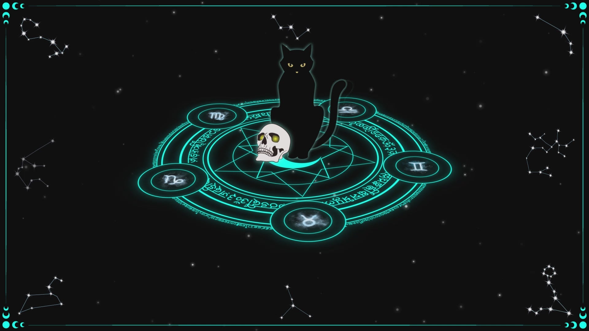 Animated Scenes Celestial Magic Circle