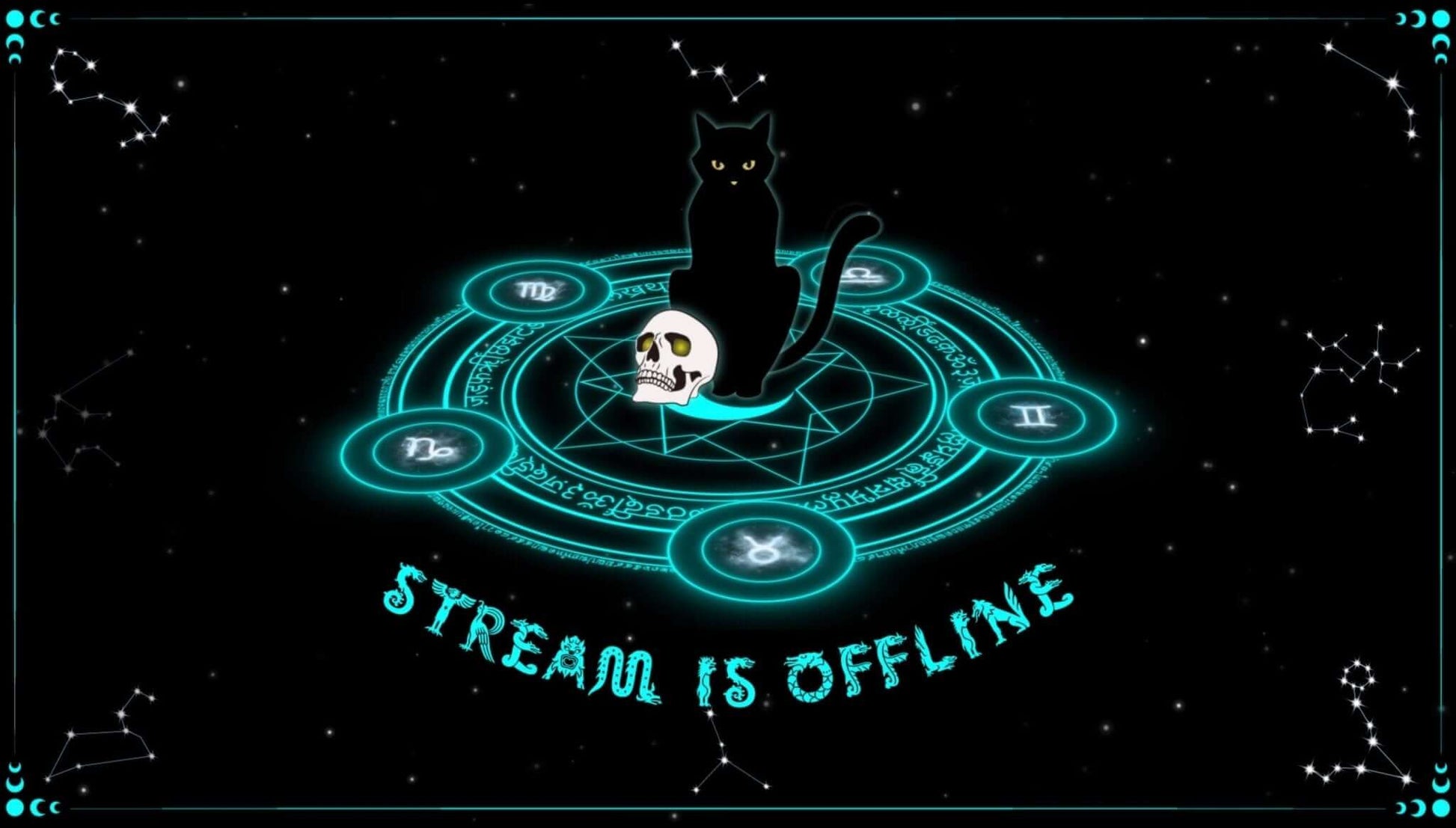 Animated Scenes Celestial Magic Circle - Overlay - Stream K-Arts