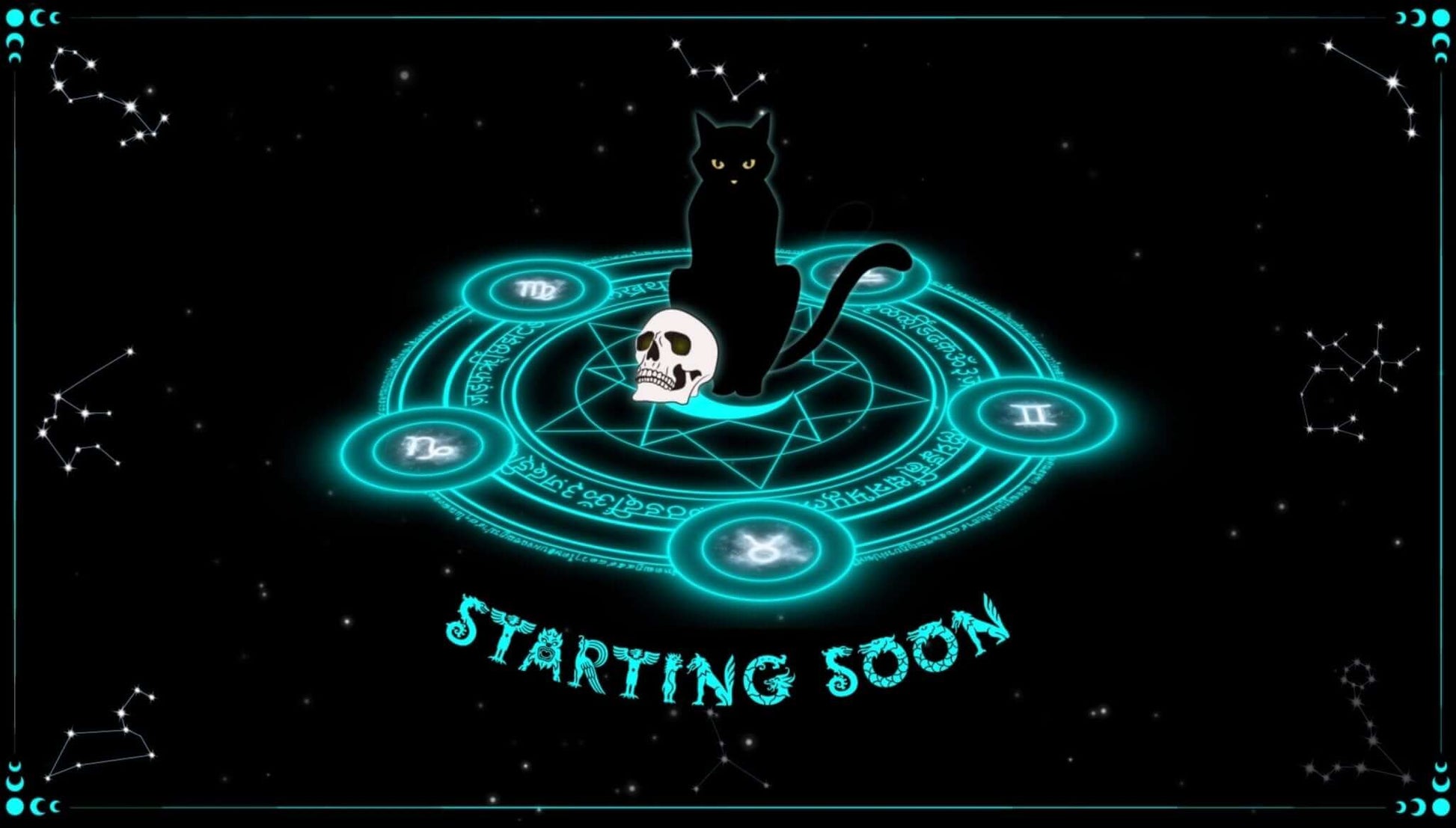 Animated Scenes Celestial Magic Circle - Overlay - Stream K-Arts