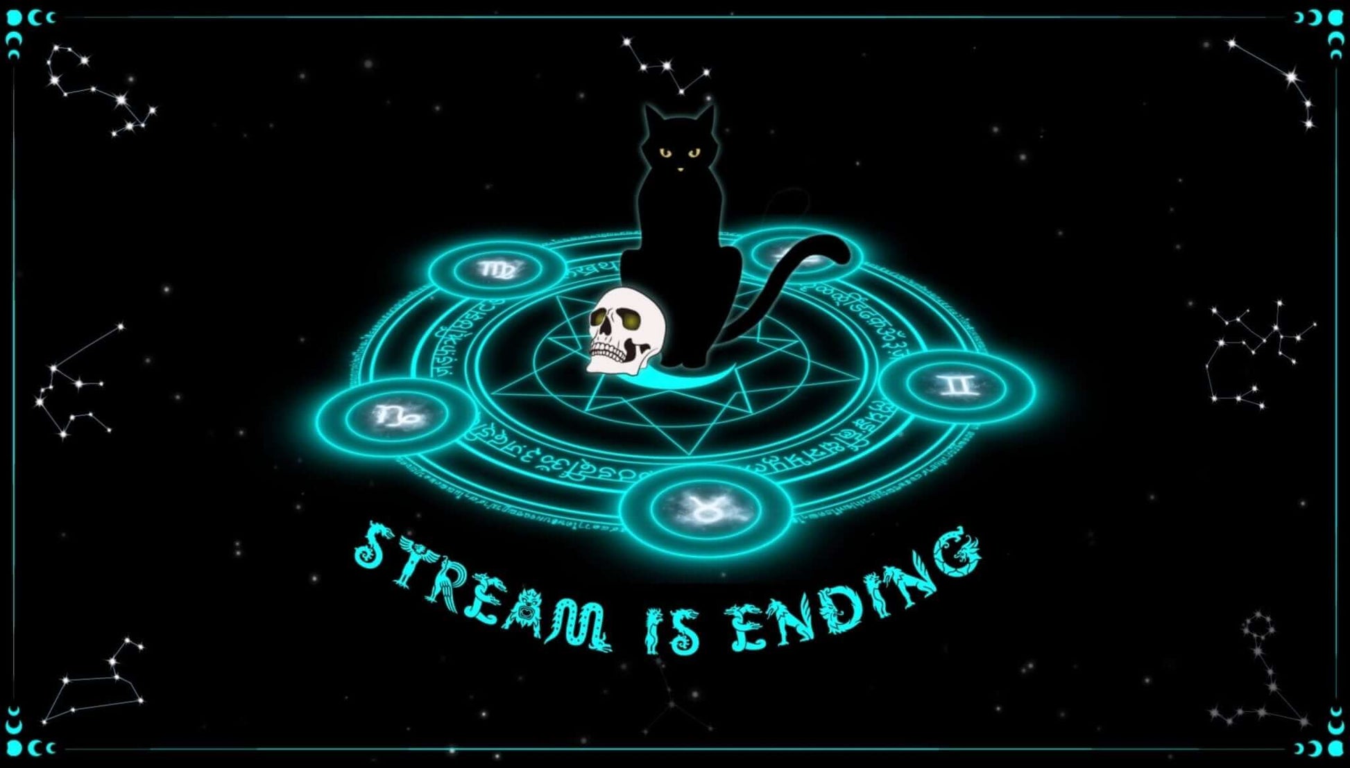 Animated Scenes Celestial Magic Circle - Overlay - Stream K-Arts