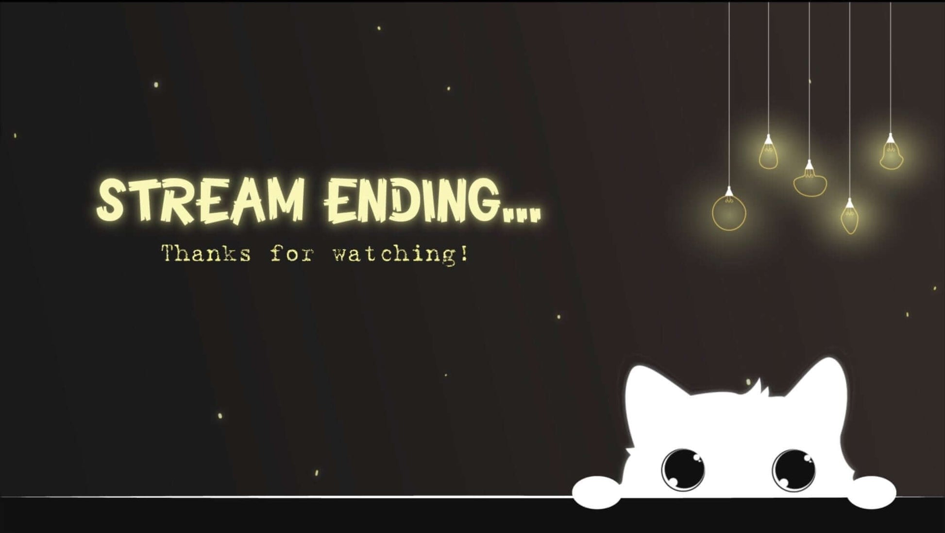 Animated Scenes Cute Hiding Cat - Overlay - Stream K-Arts