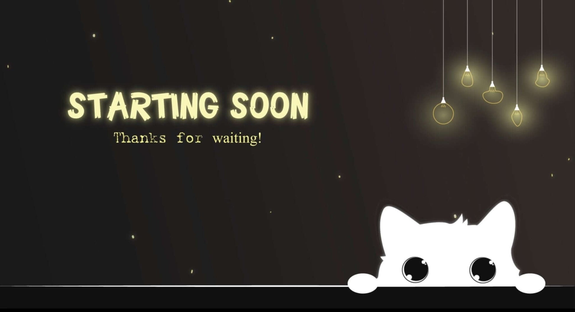 Animated Scenes Cute Hiding Cat - Overlay - Stream K-Arts