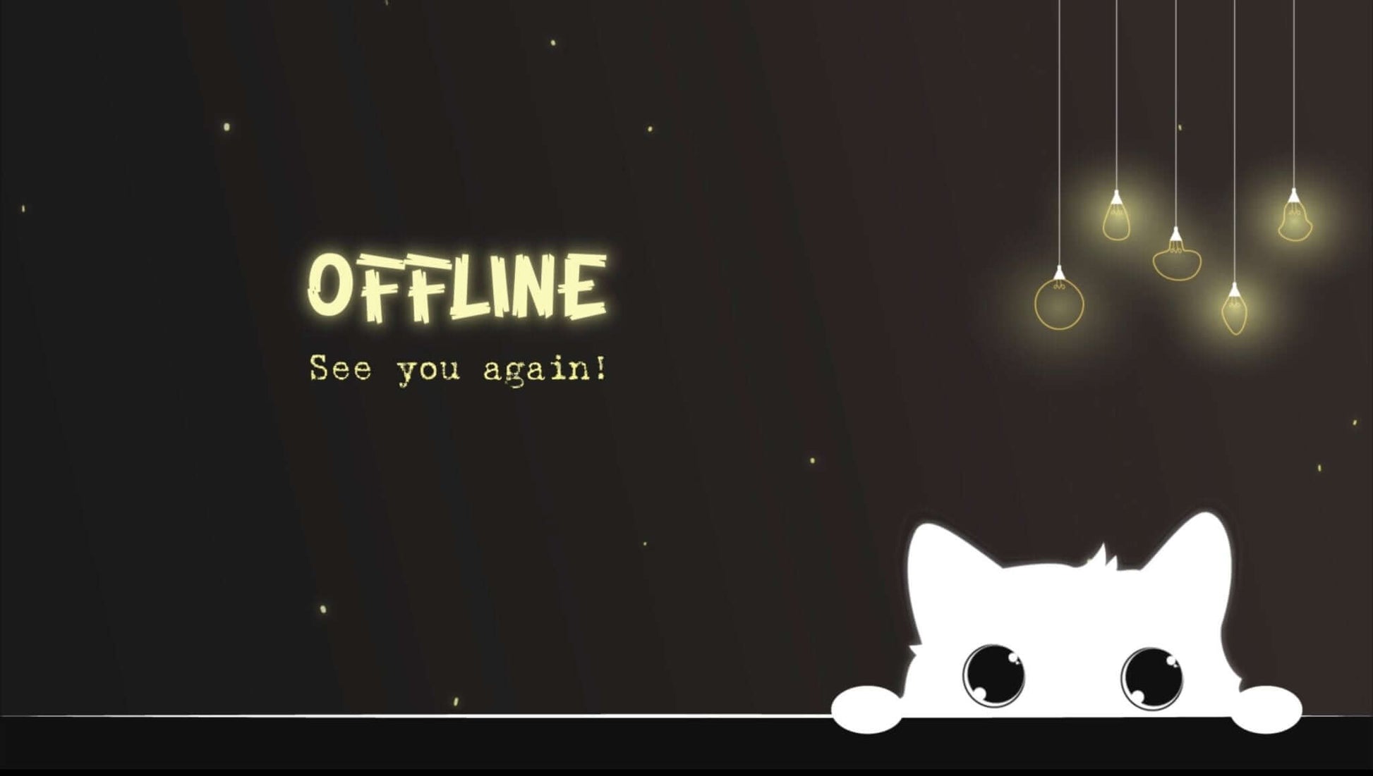 Animated Scenes Cute Hiding Cat - Overlay - Stream K-Arts