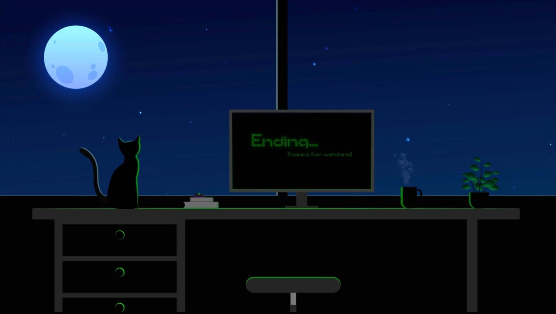 Animated Scenes PC Set-up Room - Overlay - Stream K-Arts