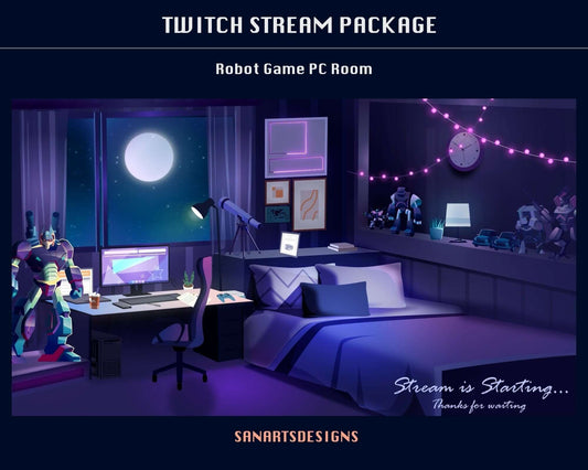 Animated Stream Package Robot Game Room - Package - Stream K-Arts