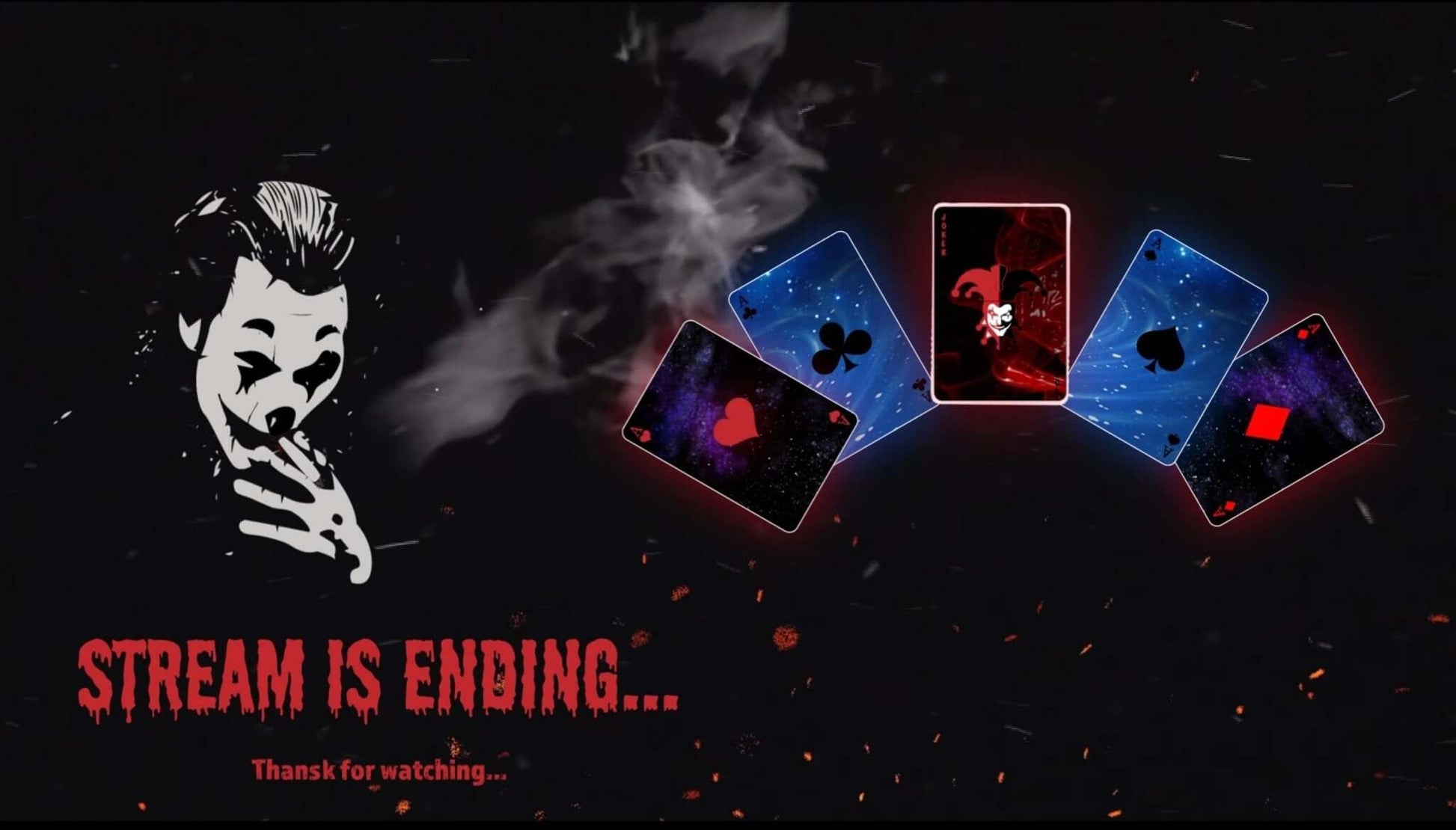 Animated Stream Screen Overlays Horror Night Killer Joker - Overlay - Stream K-Arts
