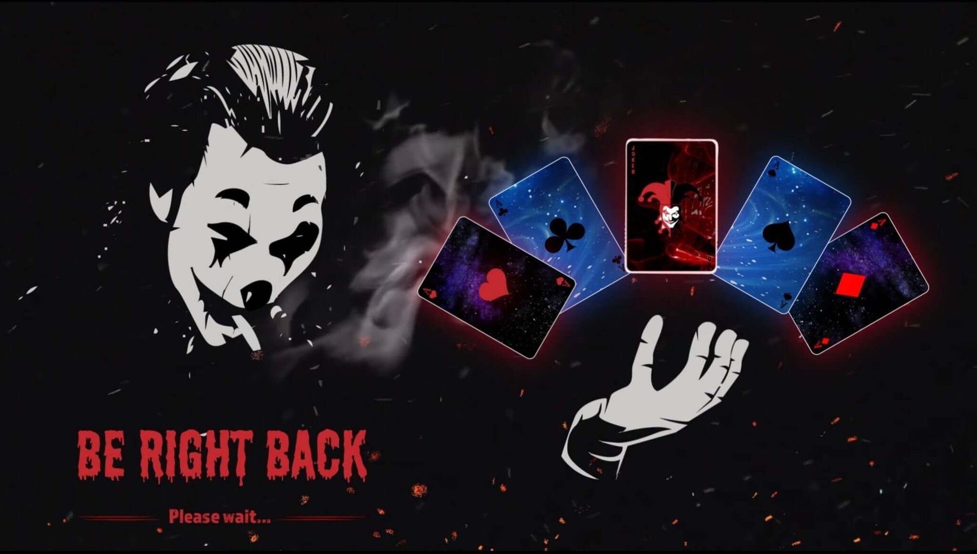 Animated Stream Screen Overlays Horror Night Killer Joker - Overlay - Stream K-Arts