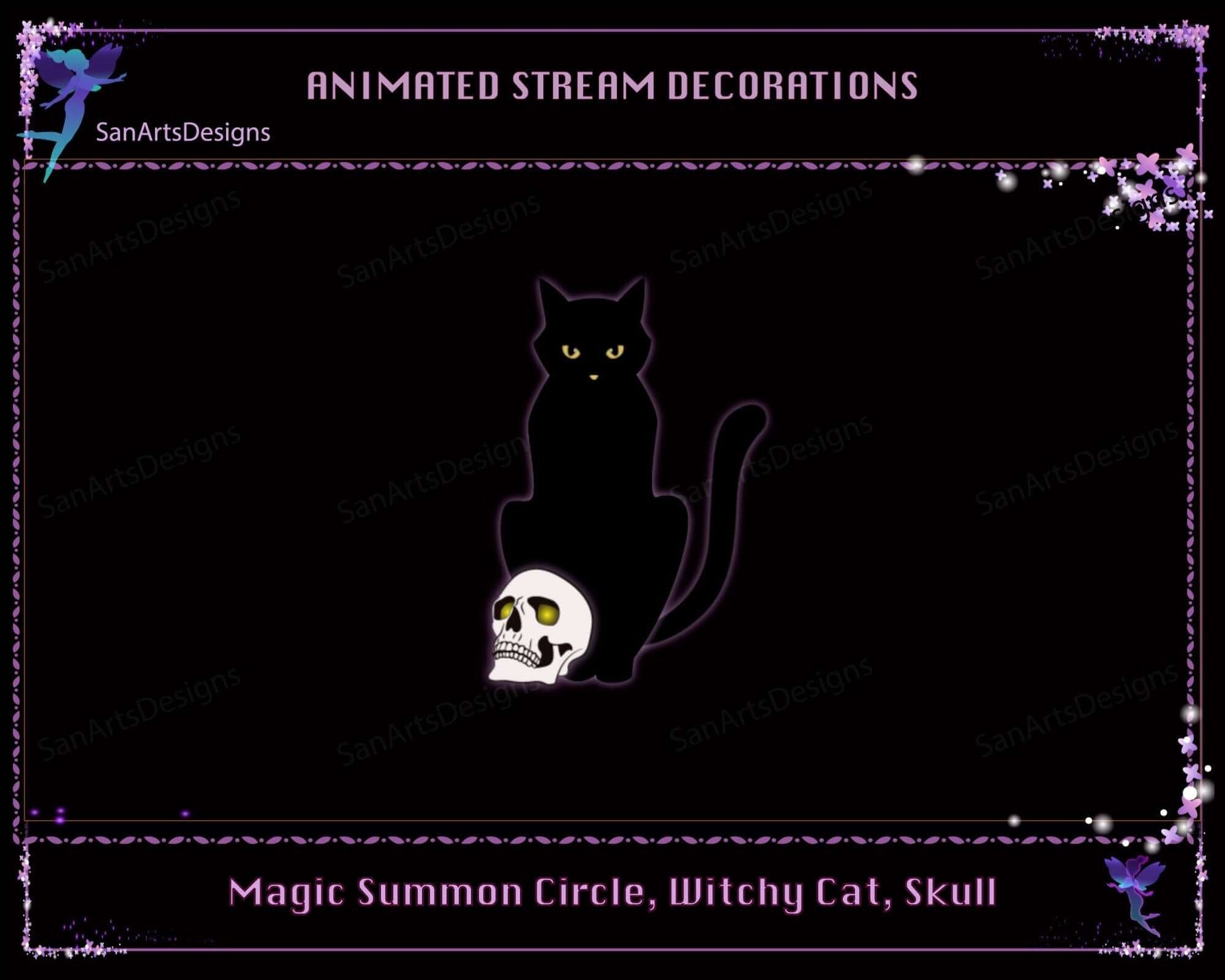 Animated Witchy Stuffs for Stream Decorations - Decorations - Stream K-Arts