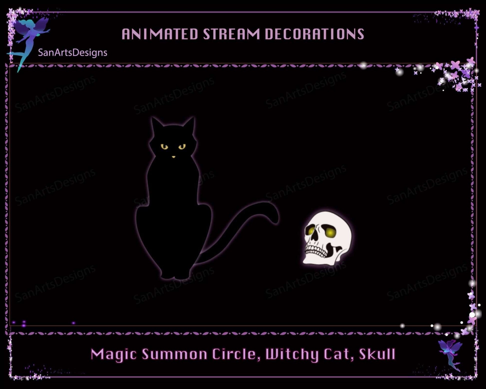 Animated Witchy Stuffs for Stream Decorations - Decorations - Stream K-Arts