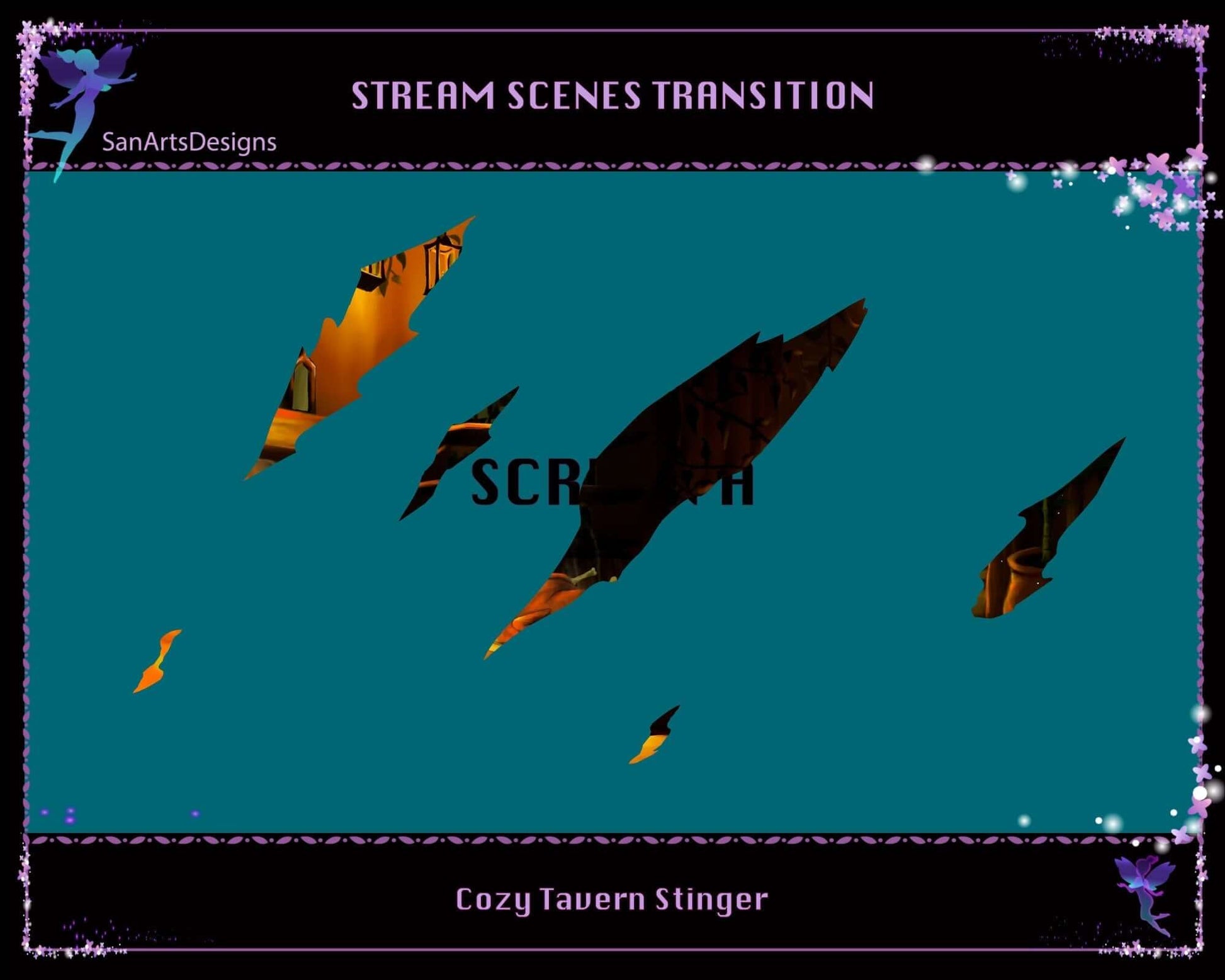 Cozy Tavern Twitch Stream Scenes Transition - Transition - Stream K-Arts