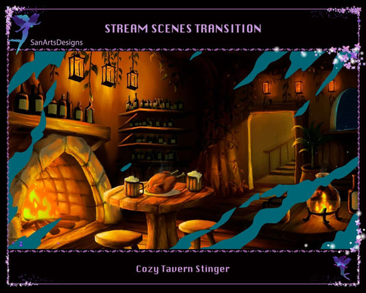 Cozy Tavern Twitch Stream Scenes Transition - Transition - Stream K-Arts