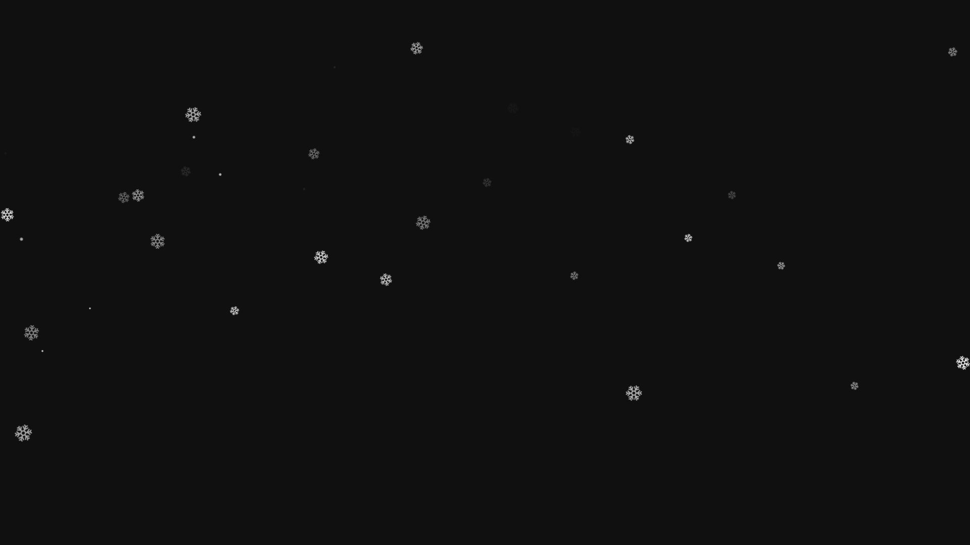 Falling Snow Flakes Animated Stream Decorations