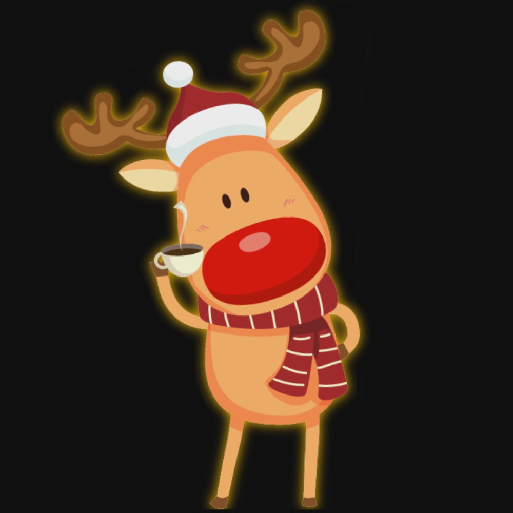 Christmas Dancing Santa Clause and Rudolph Animated Stream Decorations