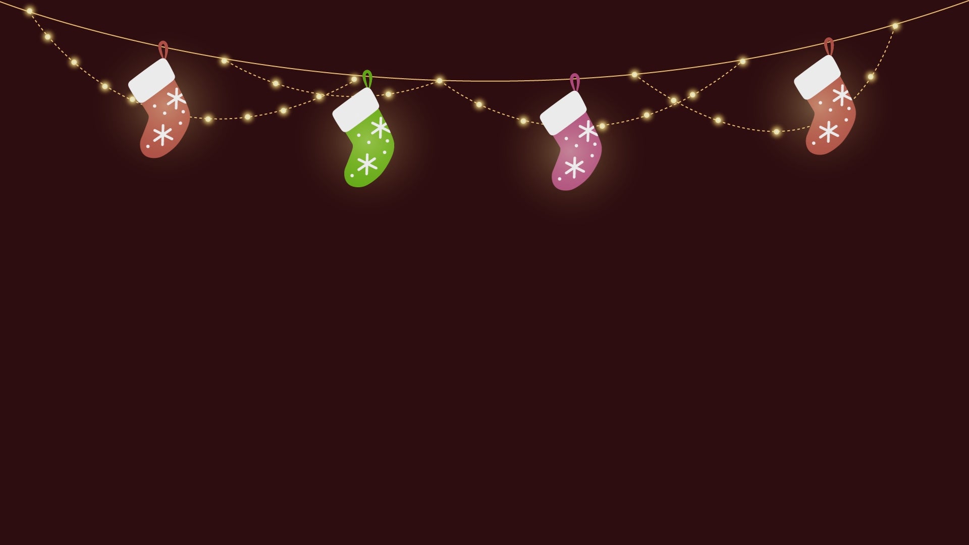 Christmas Cute Sock Light Chain Animated Stream Decorations
