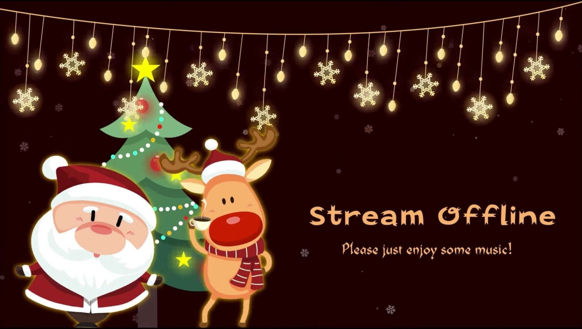 Animated Scenes Cute Dancing Santa Clause and Rudolph - Overlay - Stream K-Arts
