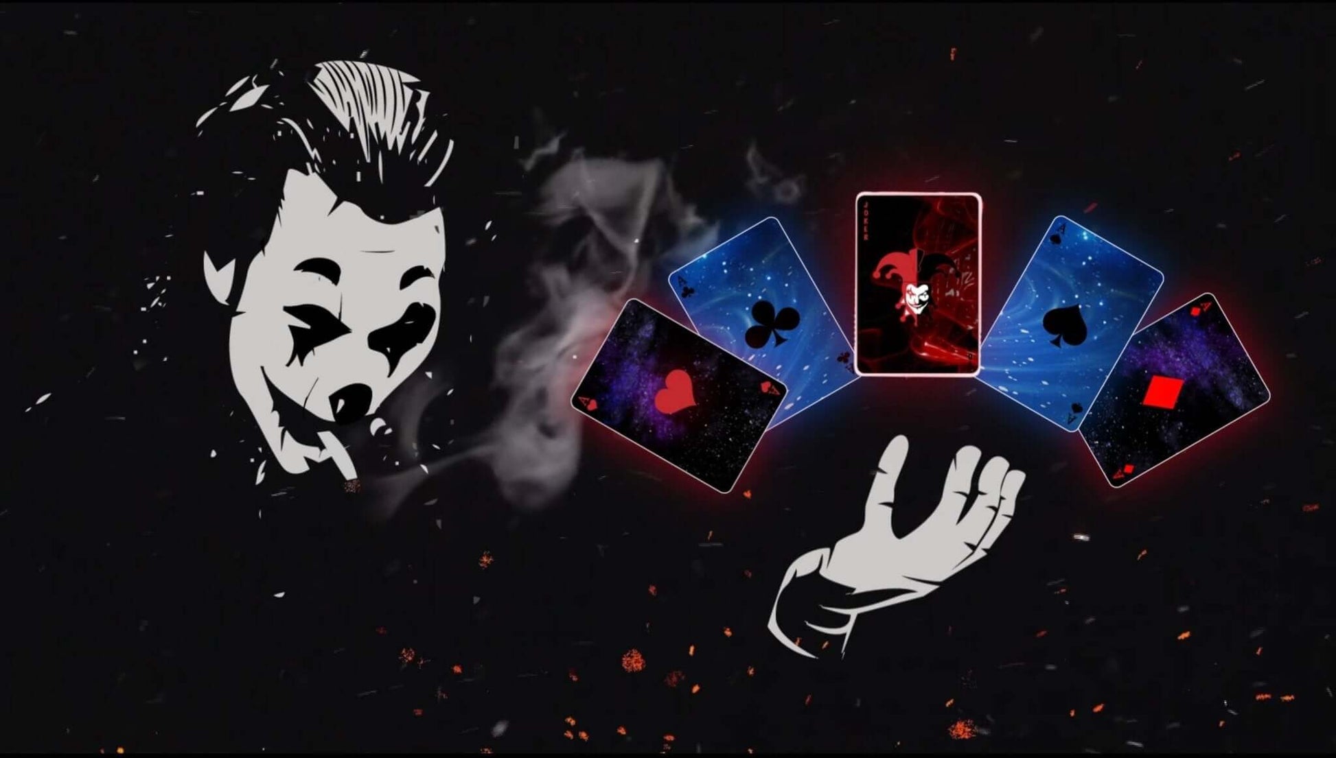 Animated Stream Screen Overlays Horror Night Killer Joker - Overlay - Stream K-Arts