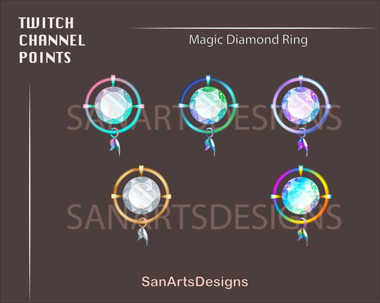 Magic Diamond Ring Twitch Channel Points - ChannelPoint - Stream K-Arts